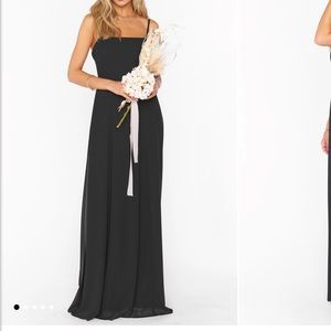Show me your MUMU Lauren Tie Maxi dress - black